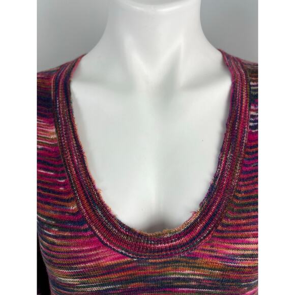 Zadig and Volatire Deluxe "Preppy" Striped 100% Cashmere Sweater Medium - Picture 4 of 8